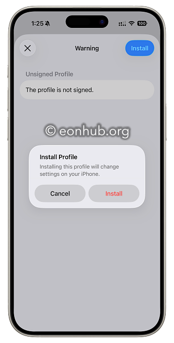 eonhub app iphone
